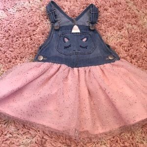 Oshkosh tutu overall unicorn dress size to 2t